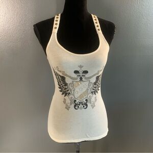 Juicy Couture Cream Graphic Tank Top